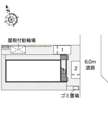 ラングシェーン(47410)の駐車配置図