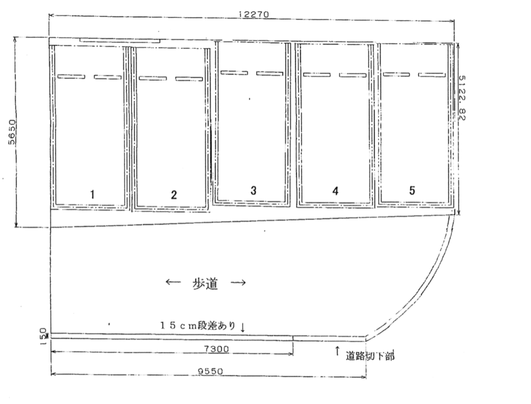 北村（三）第六駐車場の駐車配置図