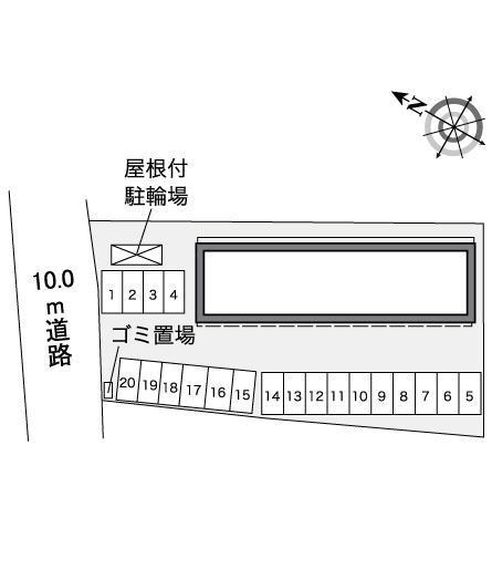 ｓｅａ　ｐｏｒｔ(36614)の駐車配置図