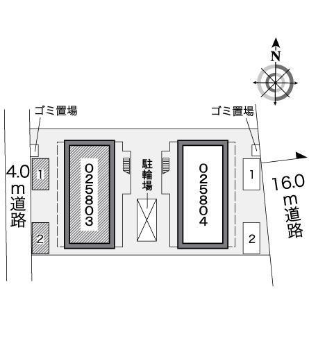 パーシモンⅠ(25803)の駐車配置図