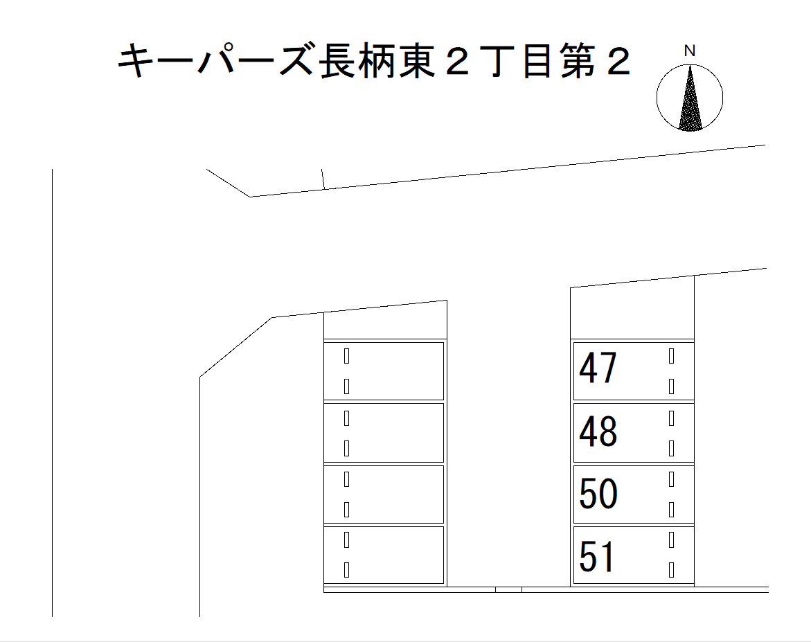 長柄東２丁目第２の駐車配置図