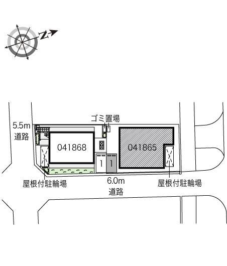 鳴尾Ａ(41865)の駐車配置図
