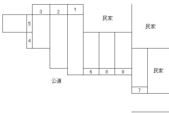 黒田駐車場の駐車配置図