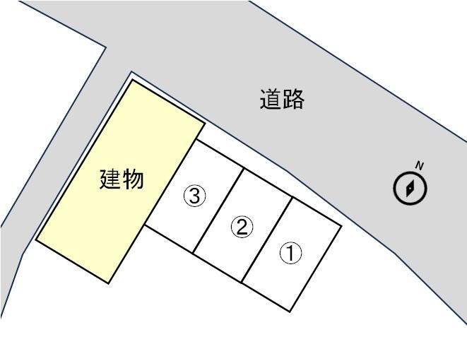 F味野3丁目ガレージの駐車配置図