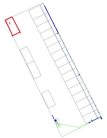 東金駅前第２の駐車配置図