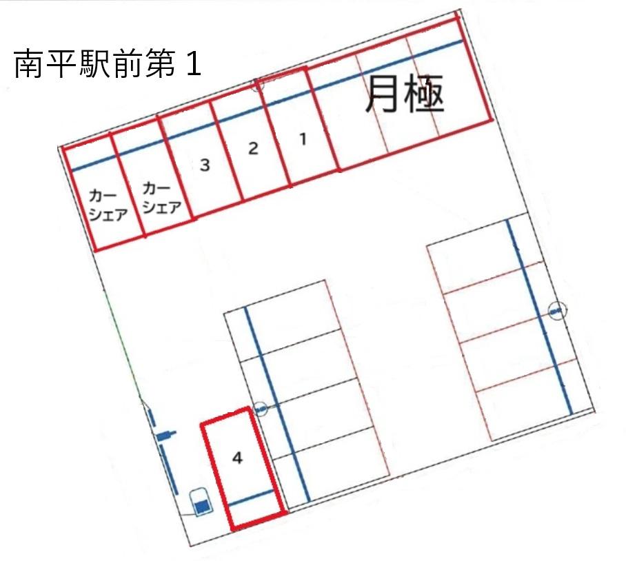 南平駅前第１の駐車配置図