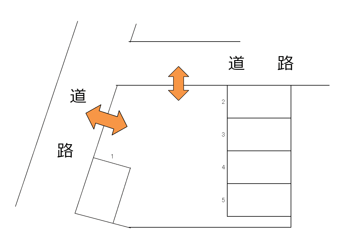 逢坂1丁目駐車場の駐車配置図