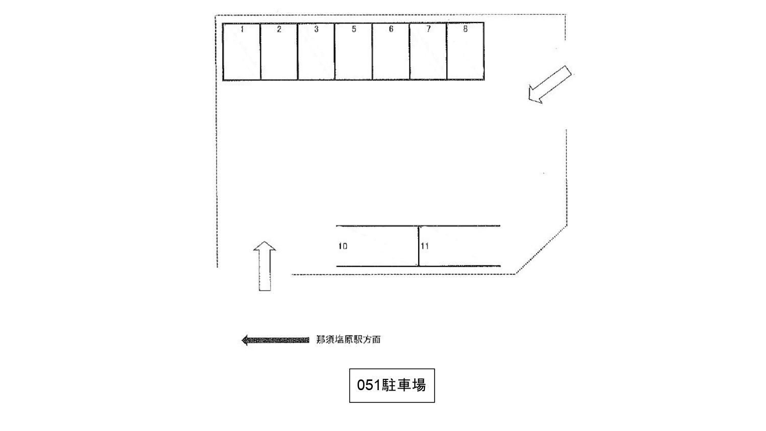 ０５１駐車場の駐車配置図