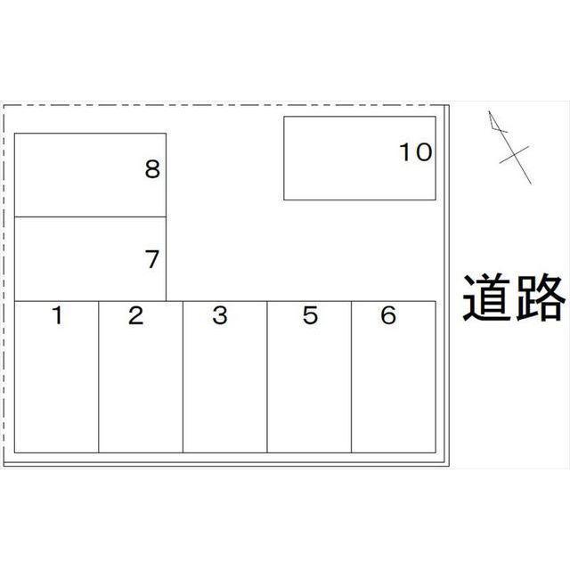高岡町駐車場の駐車配置図