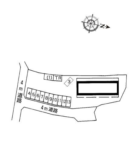 レインボー(9284)の駐車配置図