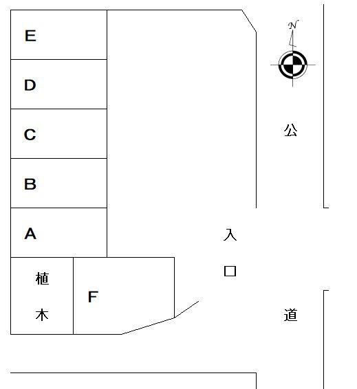 林駐車場の駐車配置図