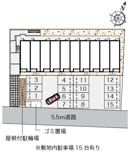 クレイノ木屋(56899)の駐車配置図