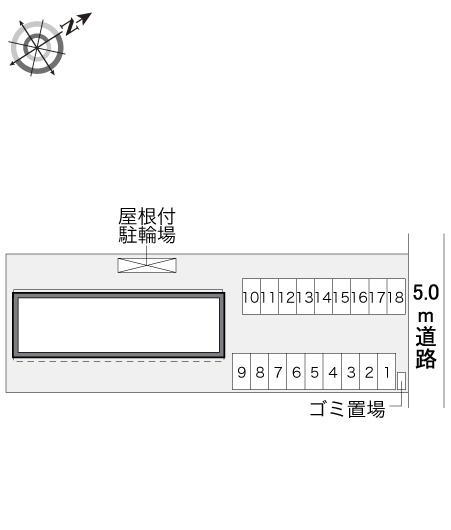 ブルースカイ(33993)の駐車配置図