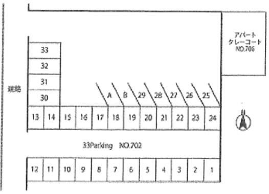 33Parkingの駐車配置図