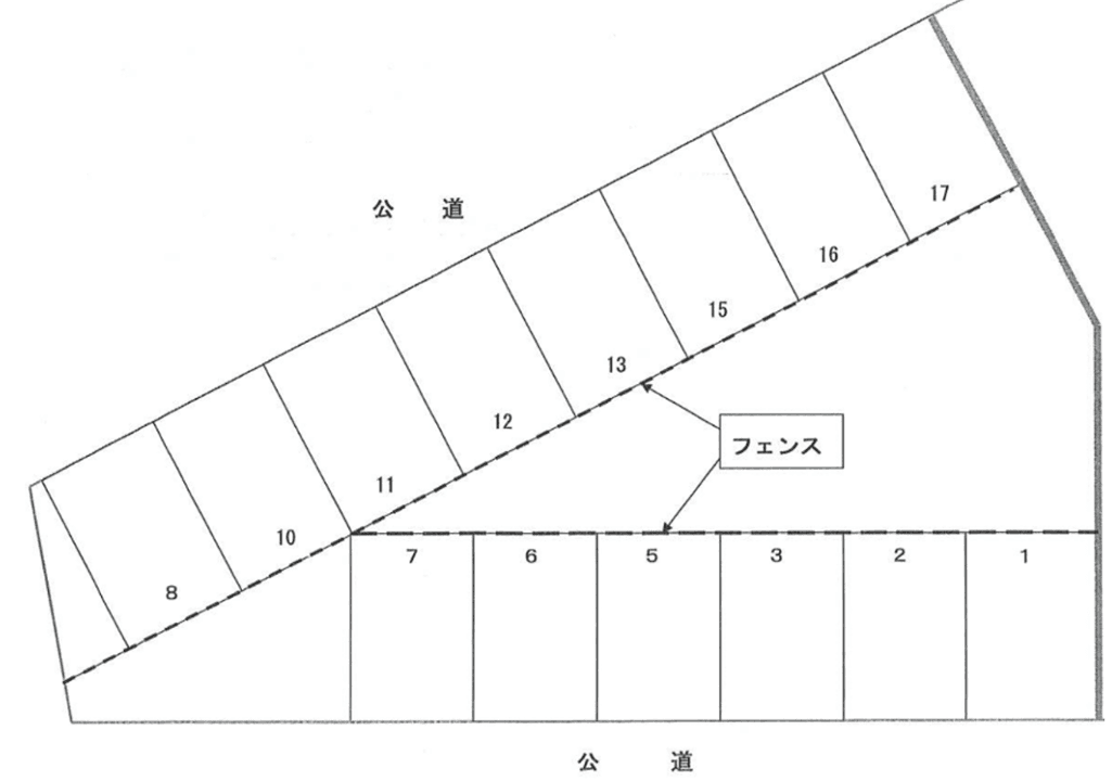１８８の駐車配置図