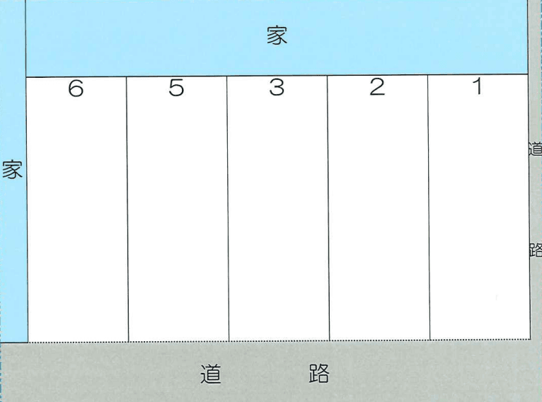 法島コーナーパーキングの駐車配置図