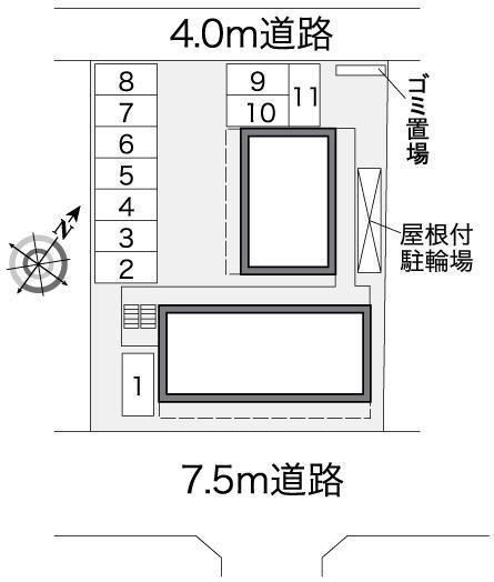水前寺(37435)の駐車配置図