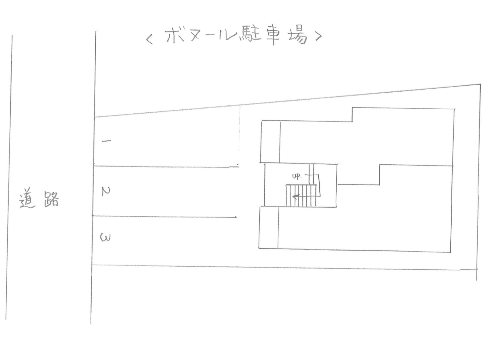 ボヌールの駐車配置図