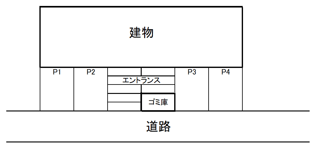 h-75CHIHAYAの駐車配置図