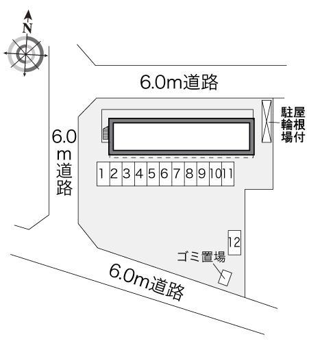 ゆとり　天理(28064)の駐車配置図