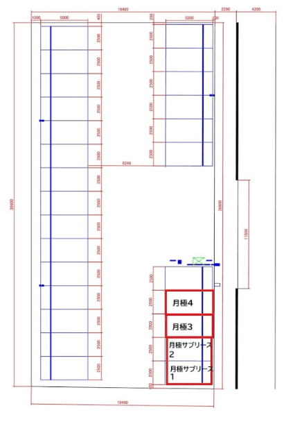 加須駅前の駐車配置図