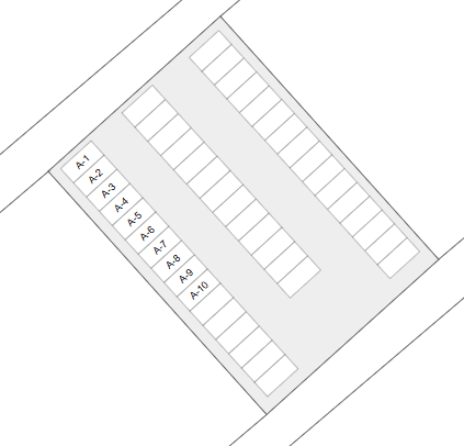 那須塩原駅前第５の駐車配置図