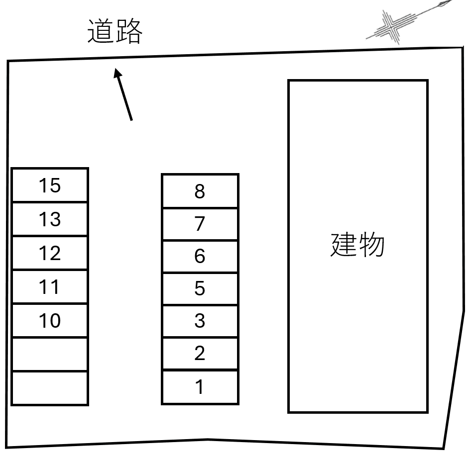 ＡＫＢ　Ｒ＆Ａの駐車配置図