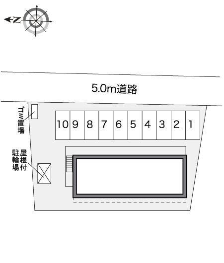 フジヤ　１７(30743)の駐車配置図