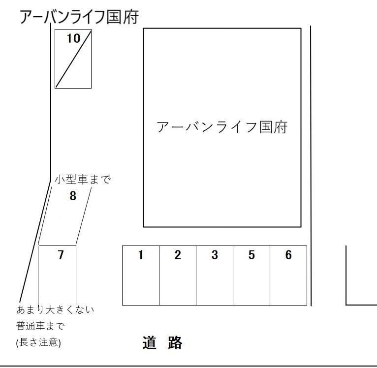 アーバンライフ国府の駐車配置図