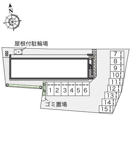 我那覇ヒルズ(43044)の駐車配置図