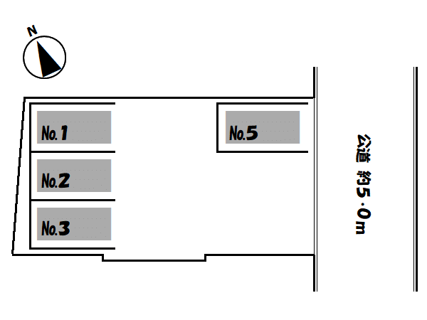 ワイズ・音羽 第3駐車場の駐車配置図