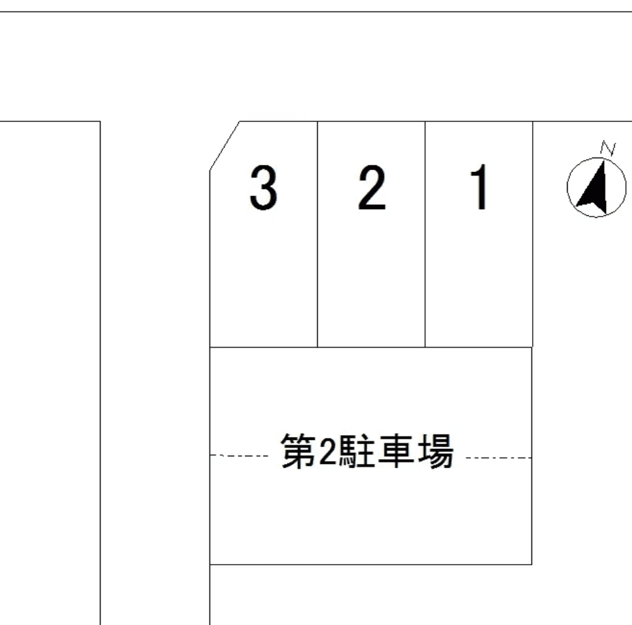 錦町設樂第３駐車場の駐車配置図