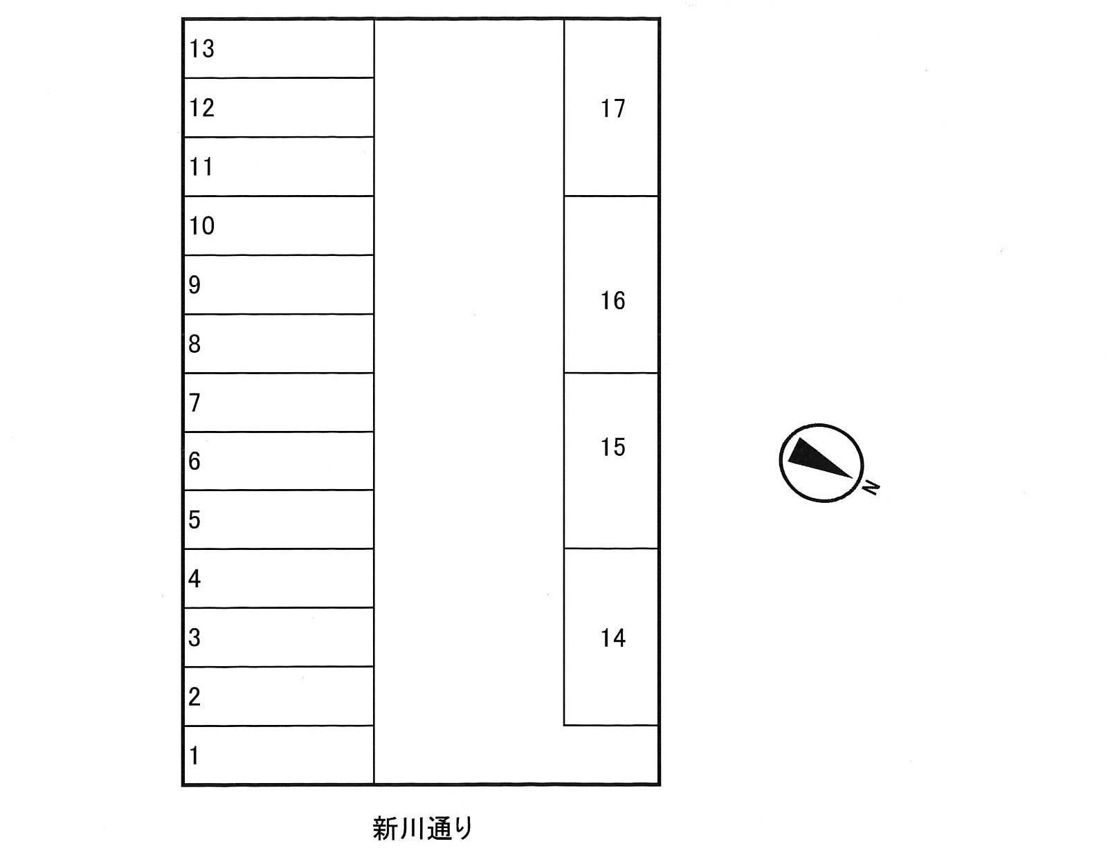 ＮＫパーキングの駐車配置図