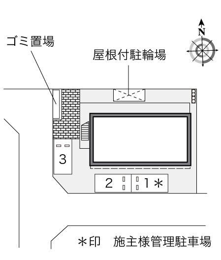 仲ノ町(25414)の駐車配置図