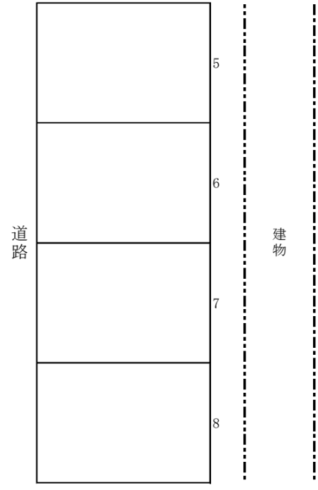荒川駐車場②の駐車配置図