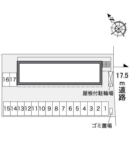 星ノ宮(39259)の駐車配置図