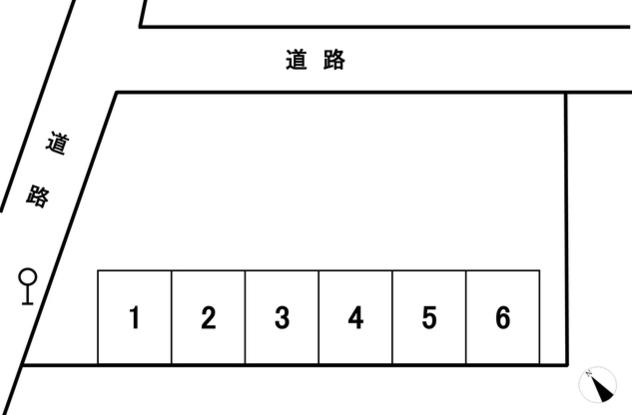 北桜ヶ丘パーキングの駐車配置図