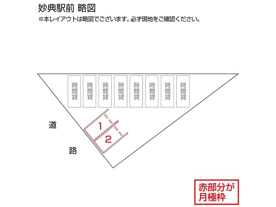 妙典駅前の駐車配置図