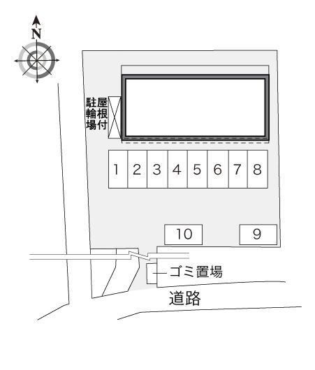 井上ガーデン館(24965)の駐車配置図