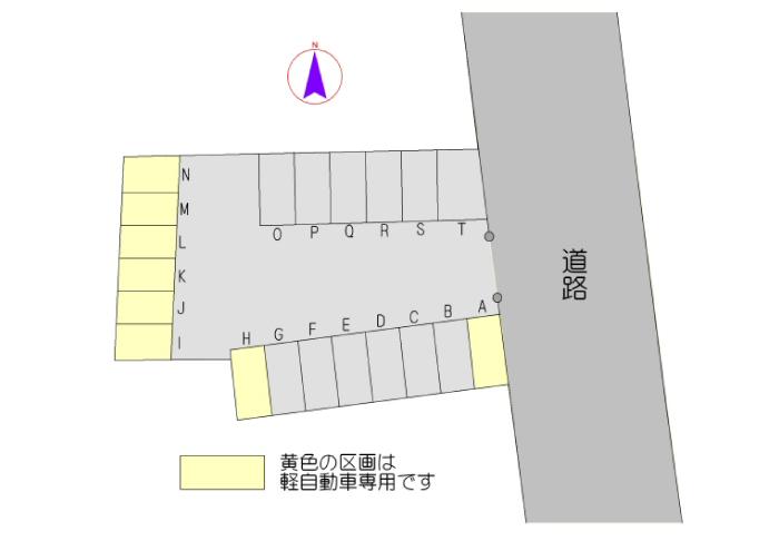 和歌山市太田２丁目（Ｗ-311）の駐車配置図