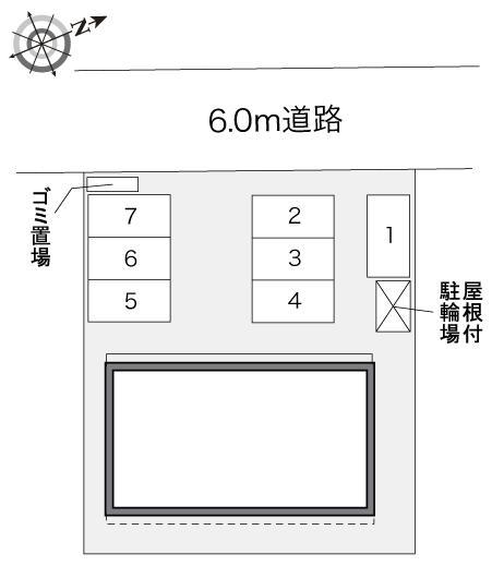 クレセント(32653)の駐車配置図