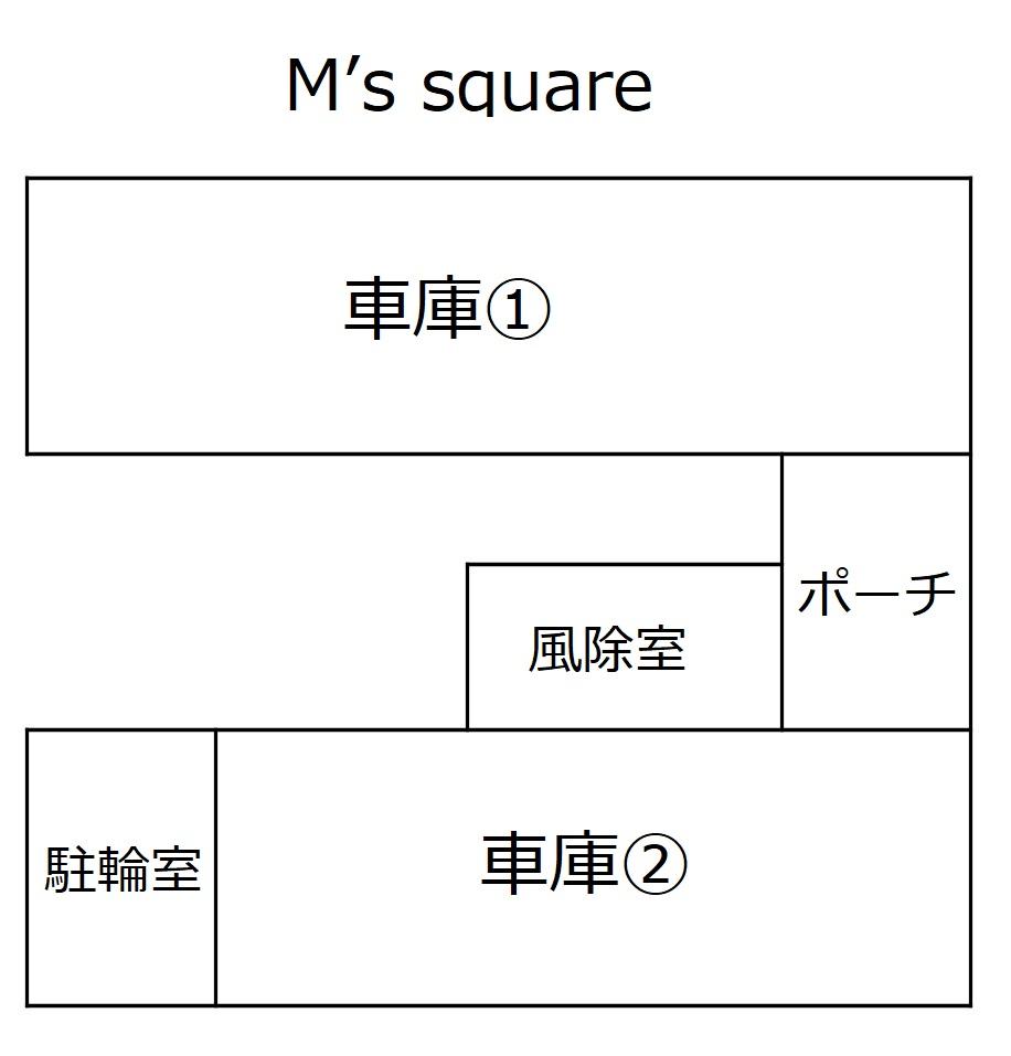 M’s squareの駐車配置図
