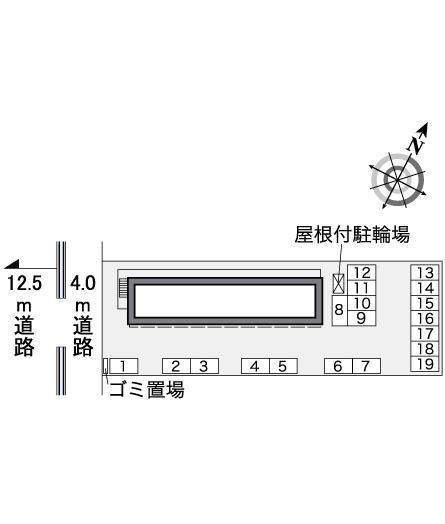 フレンドハイツ(39357)の駐車配置図