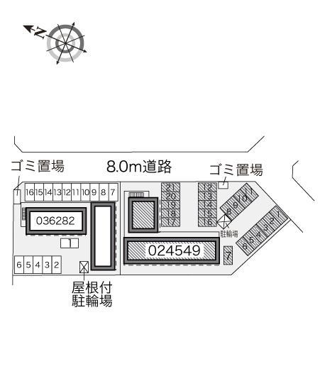 シェソワ(24549)の駐車配置図