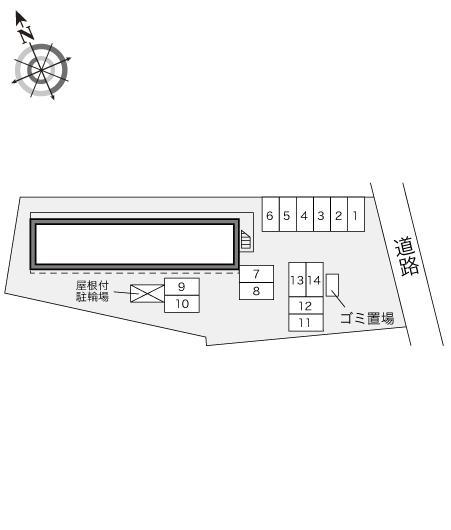 ラティエーラ１(23549)の駐車配置図
