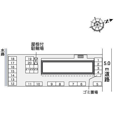 ときわ荘(35096)の駐車配置図