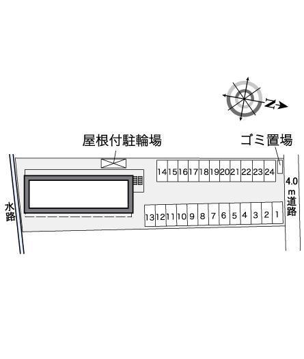 松山保免(37395)の駐車配置図