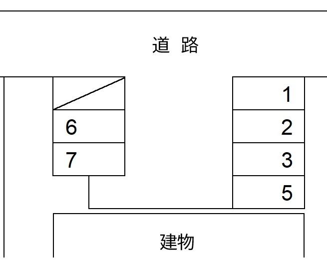 樋沼ふじ子駐車場の駐車配置図