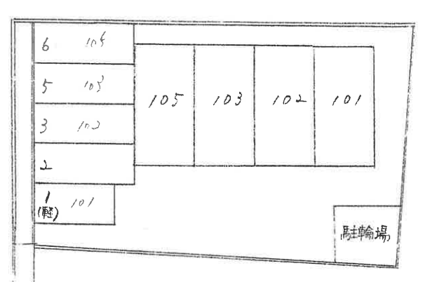 グリーンハイムの駐車配置図