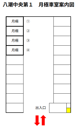 八潮中央第１の駐車配置図